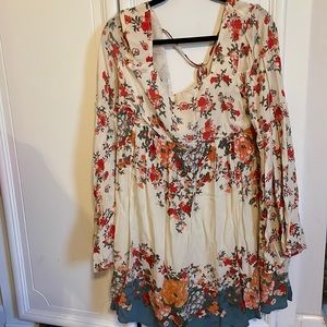 Free People Dress with bell sleeves